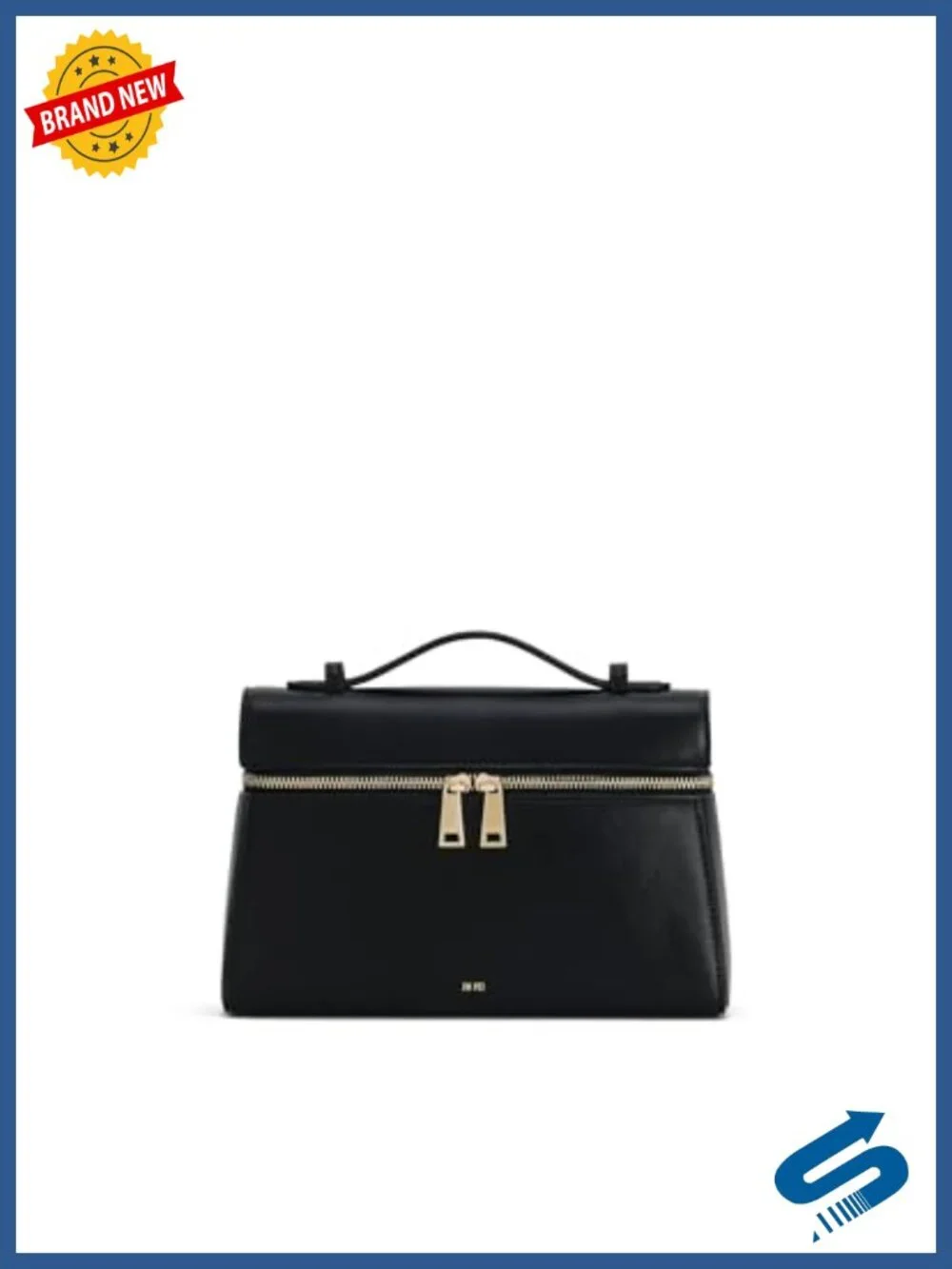 Vegan Leather Top Handle Satchel Purse with Gold Hardware - JW PEI Thea